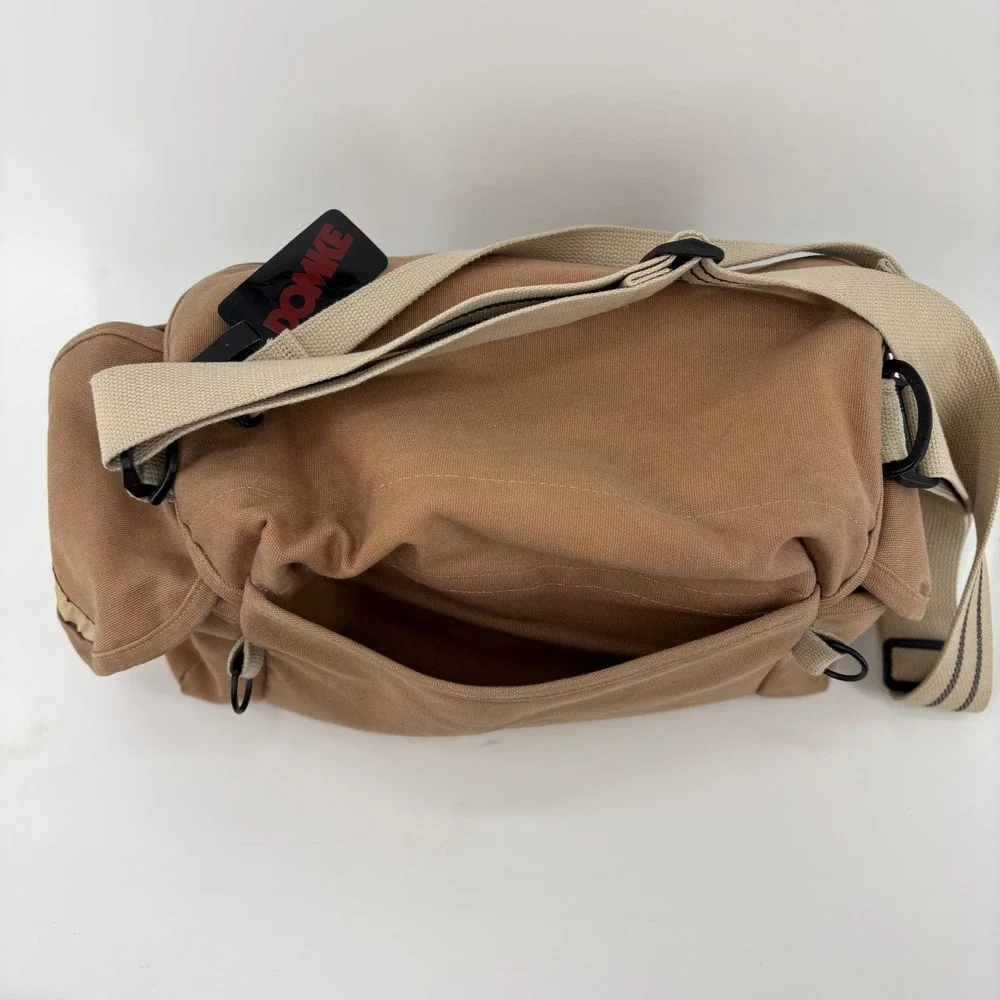 Domke F-2 Original Camera Bag Canvas Made in USA Padded Insert Shoulder Brown